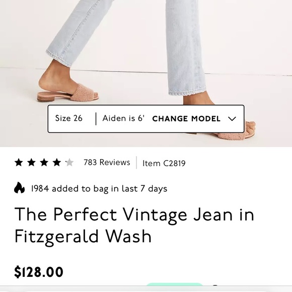 Madewell Perfect Vintage Jean - Picture 7 of 9